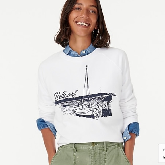 Brand New J.Crew Cotton Terry Sweatshirt - Picture 3 of 3